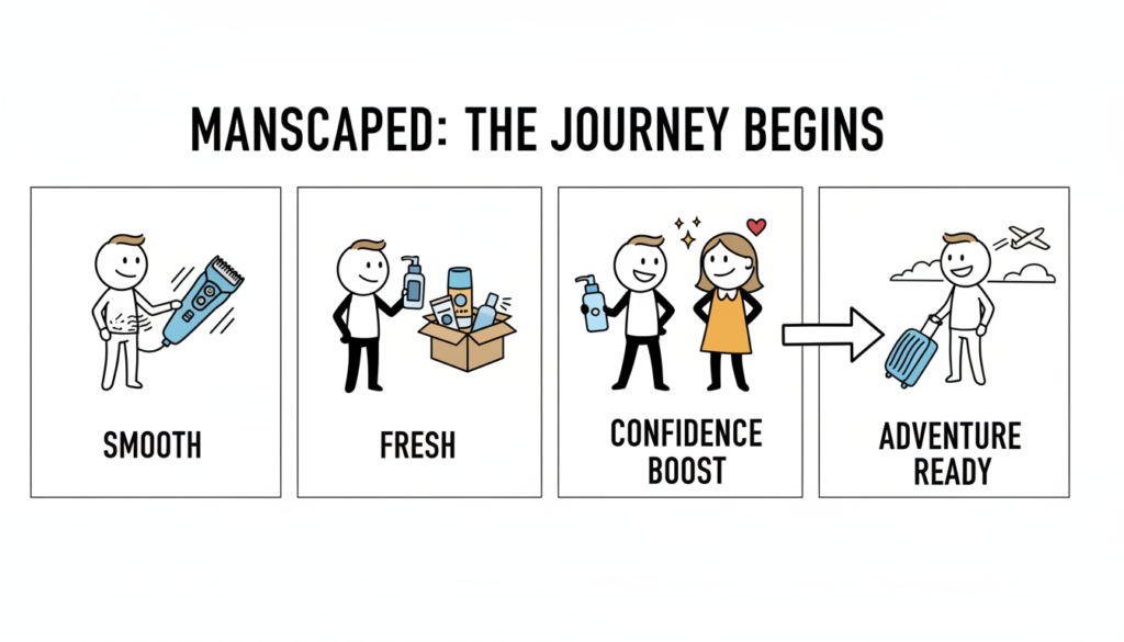 manscaped review infographic showing manscape company history