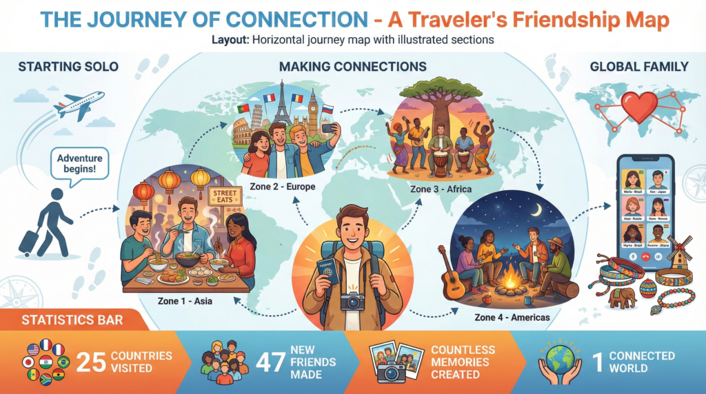 Group travel for singles